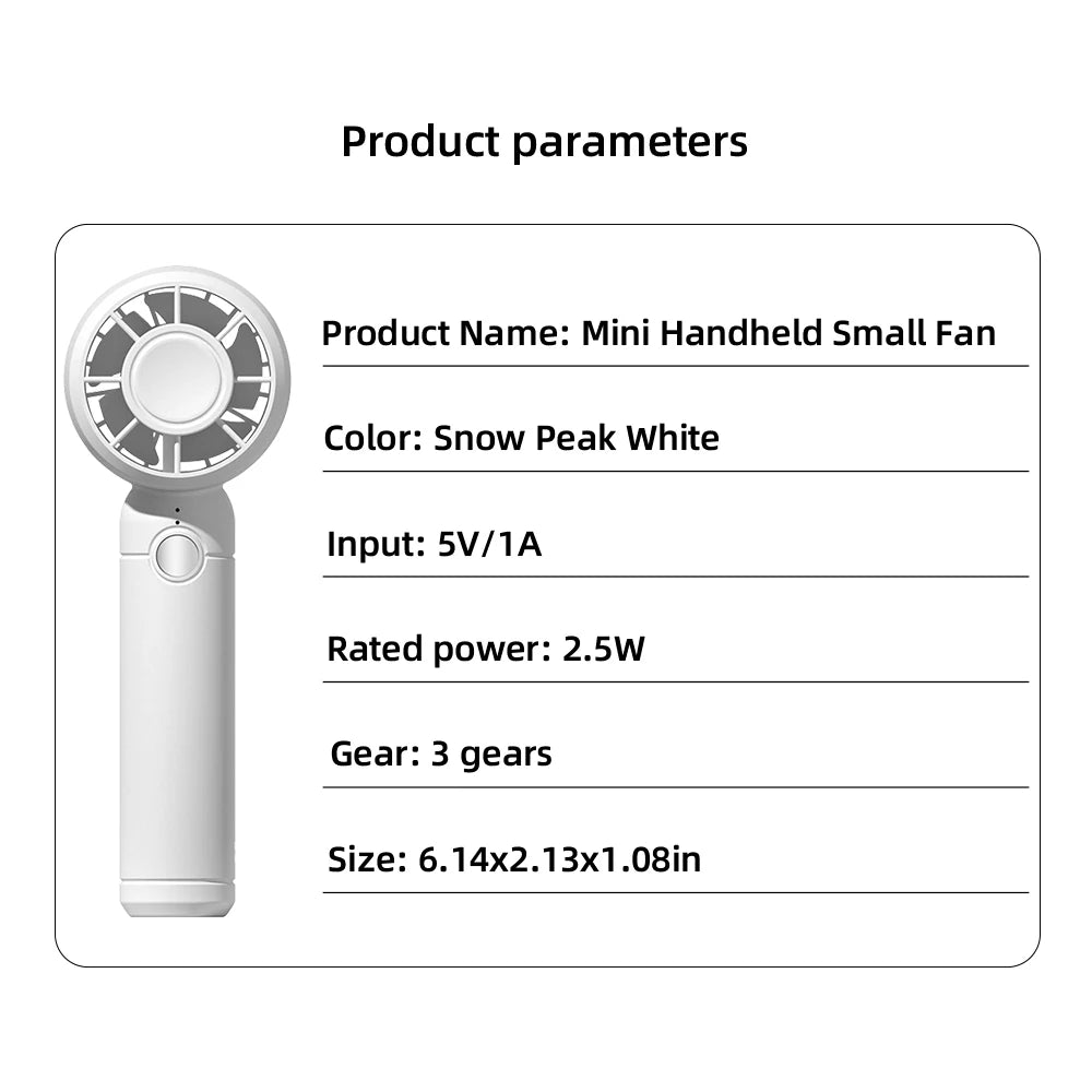 MiniHand™ Solar & USB Rechargeable Fan