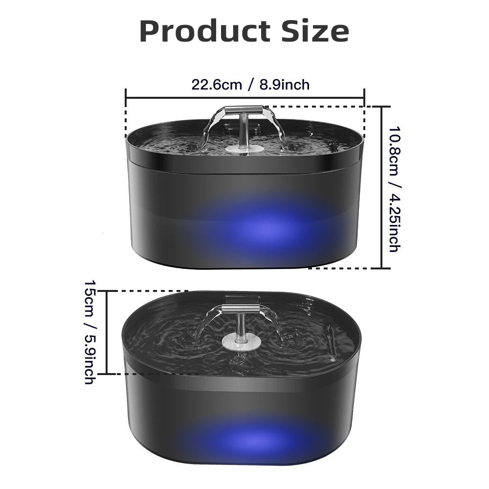 PawSpring™ LED Pet Water Fountain