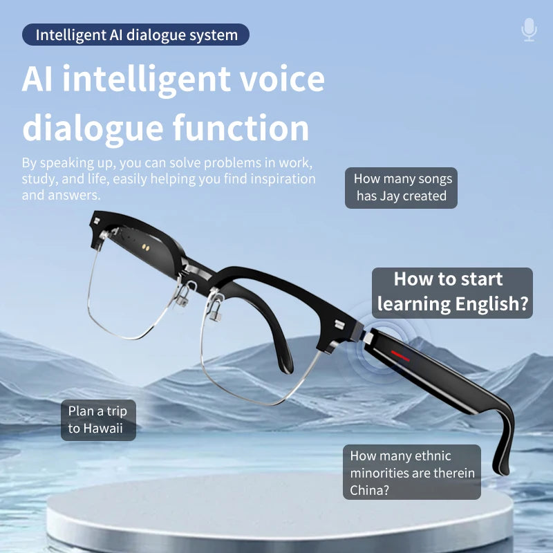 SmartTranslate™ Summer Glasses – AI Translator with Bluetooth & Music